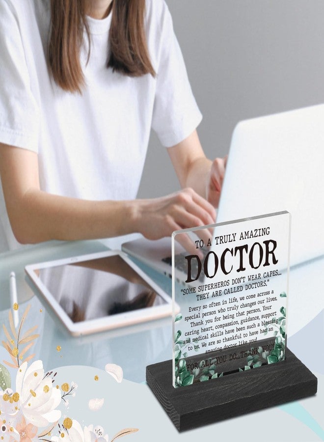 akeke Doctor Gifts for Women, Men, Doctor Appreciation Thank You Gift, Doctor Leaving Going Away Retirement Christmas Birthday Gifts for Women, Doctor Plaque Desk Decorative Signs GXX23 - Image 3